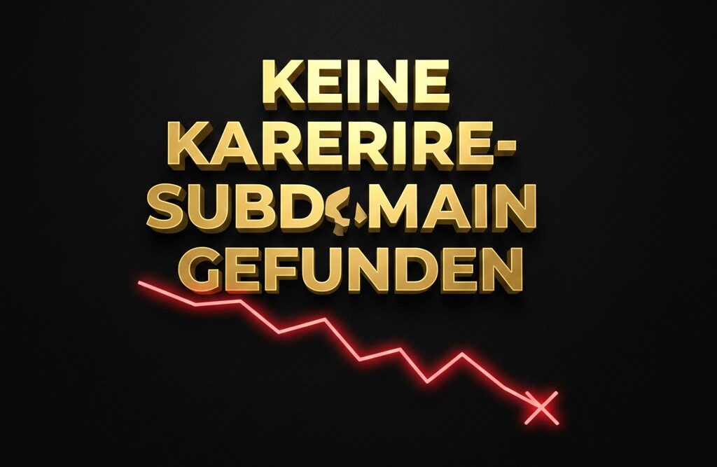 Keine Karriere-Subdomain Gefunden