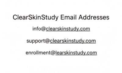 clearskinstudy emails addresses