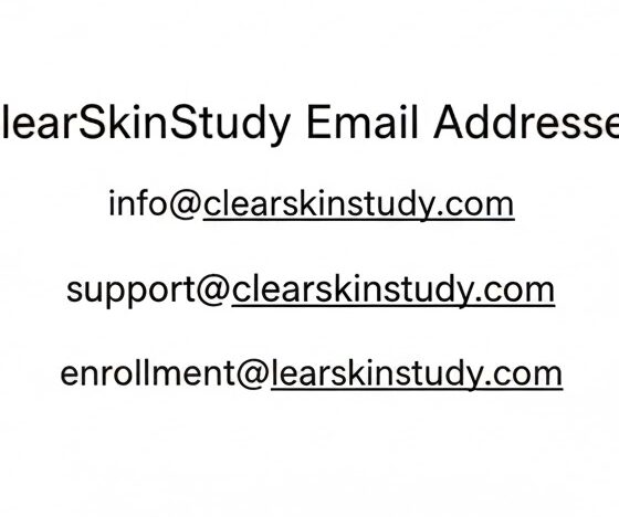 clearskinstudy emails addresses