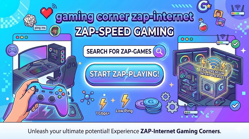 Gaming Corner Zap-Internet
