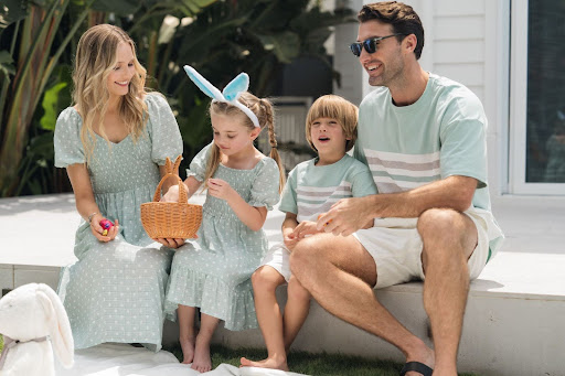 Matching family Easter outfits